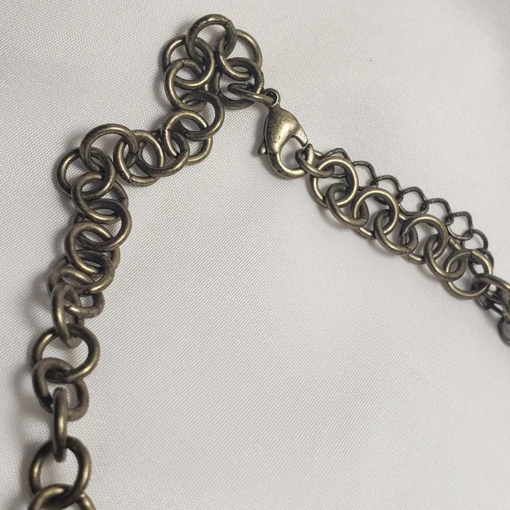 SALE!! Mixed Metal Statement Necklace - Picture 6 of 7